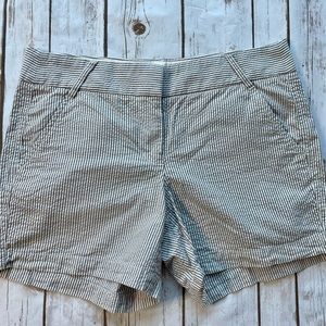 J. Crew seersucker shorts. Size 6